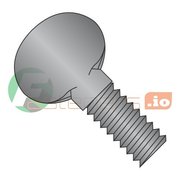 NEWPORT FASTENERS Thumb Screw, 1/4"-20 Thread Size, Spade, Black Oxide Steel, 0.55 in Head Ht, 1-1/2 in Lg, 600 PK 592348